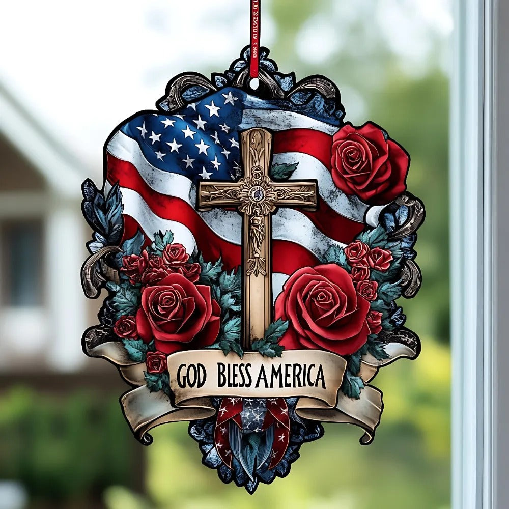 Honor & Remembrance: Poppy Cross Patriotic Keepsake