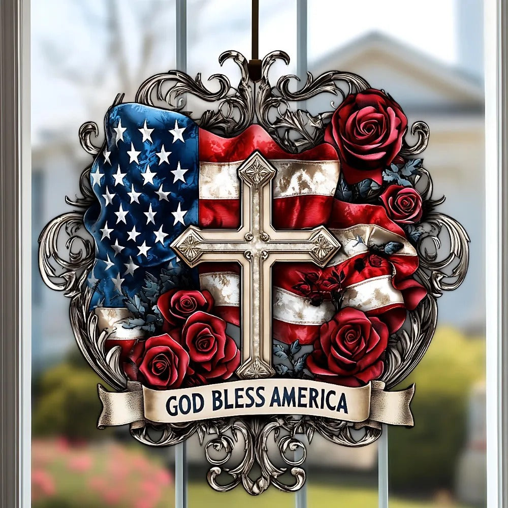 Honor & Remembrance: Poppy Cross Patriotic Keepsake