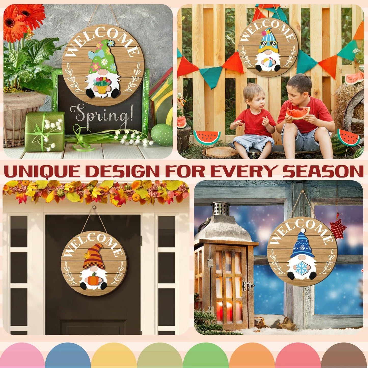 Interchangeable Year-Round Welcome Gnome