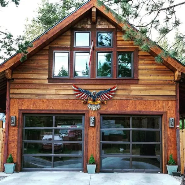 Handmade Bald Eagle With Flag Wings