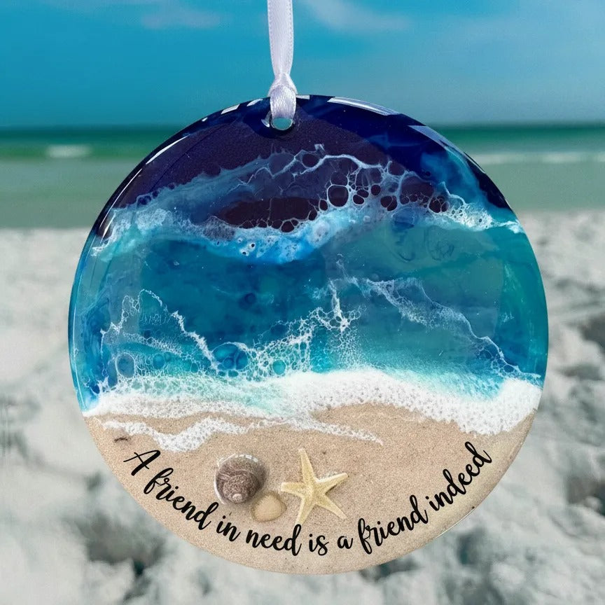 Ocean-Themed Epoxy Ornaments