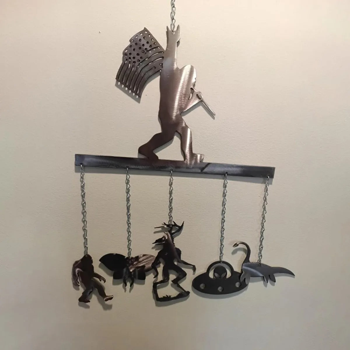 Bigfoot Metal Wind Chime