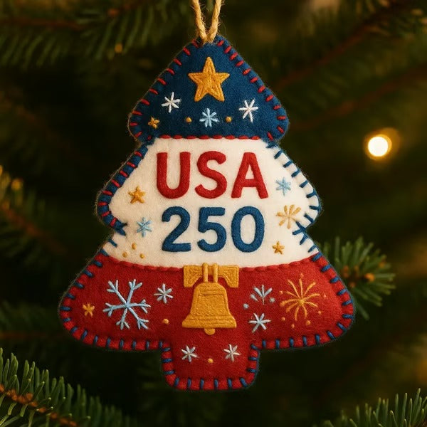 Handmade Felt Christmas Tree Ornament
