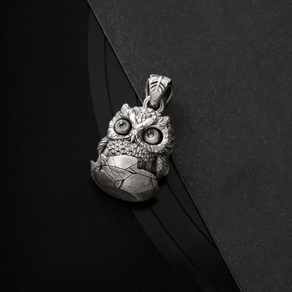 Handmade Owl Fidget Pendant