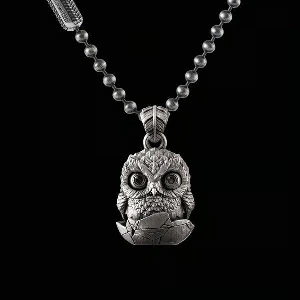 Handmade Owl Fidget Pendant