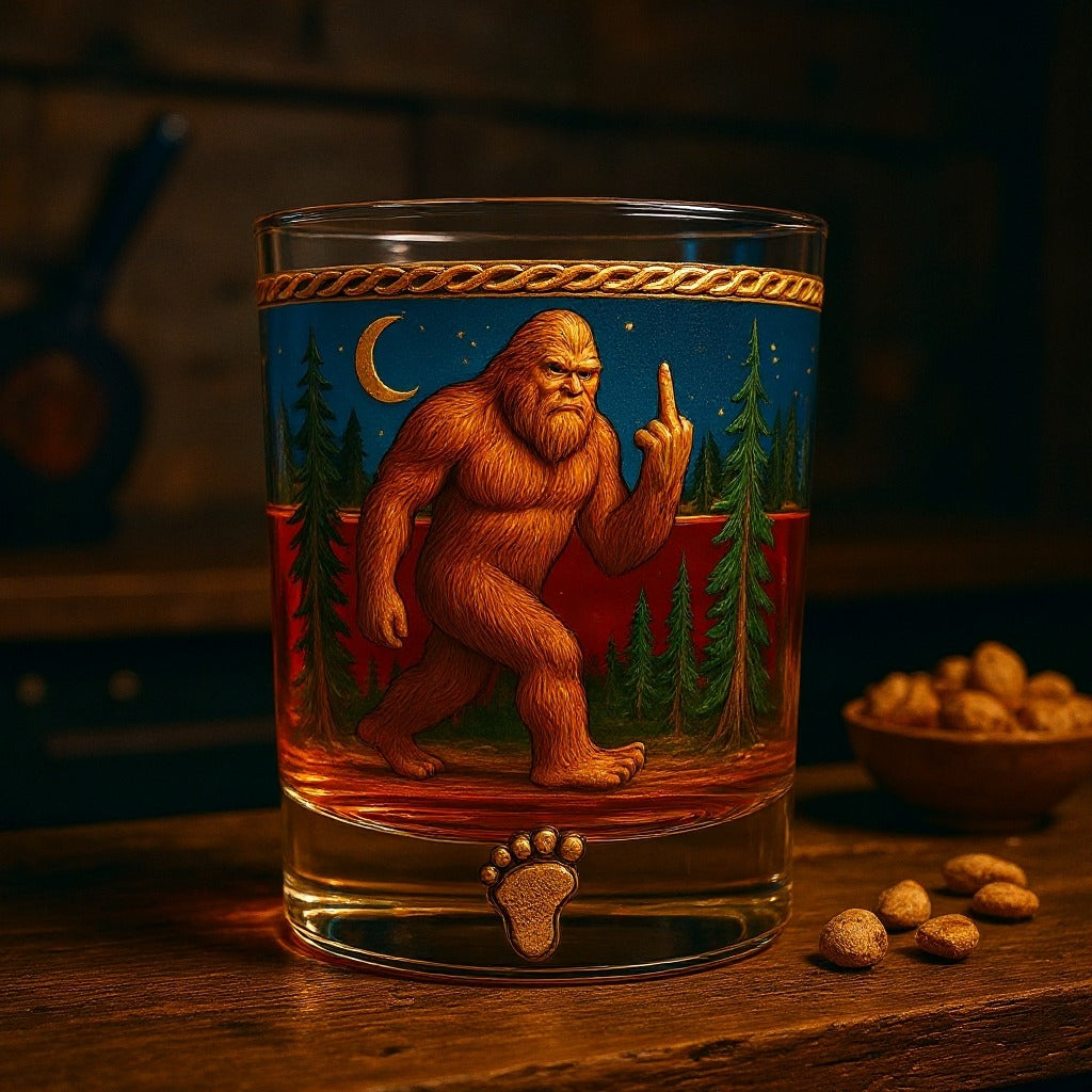 Bigfoot Middle Finger Glass