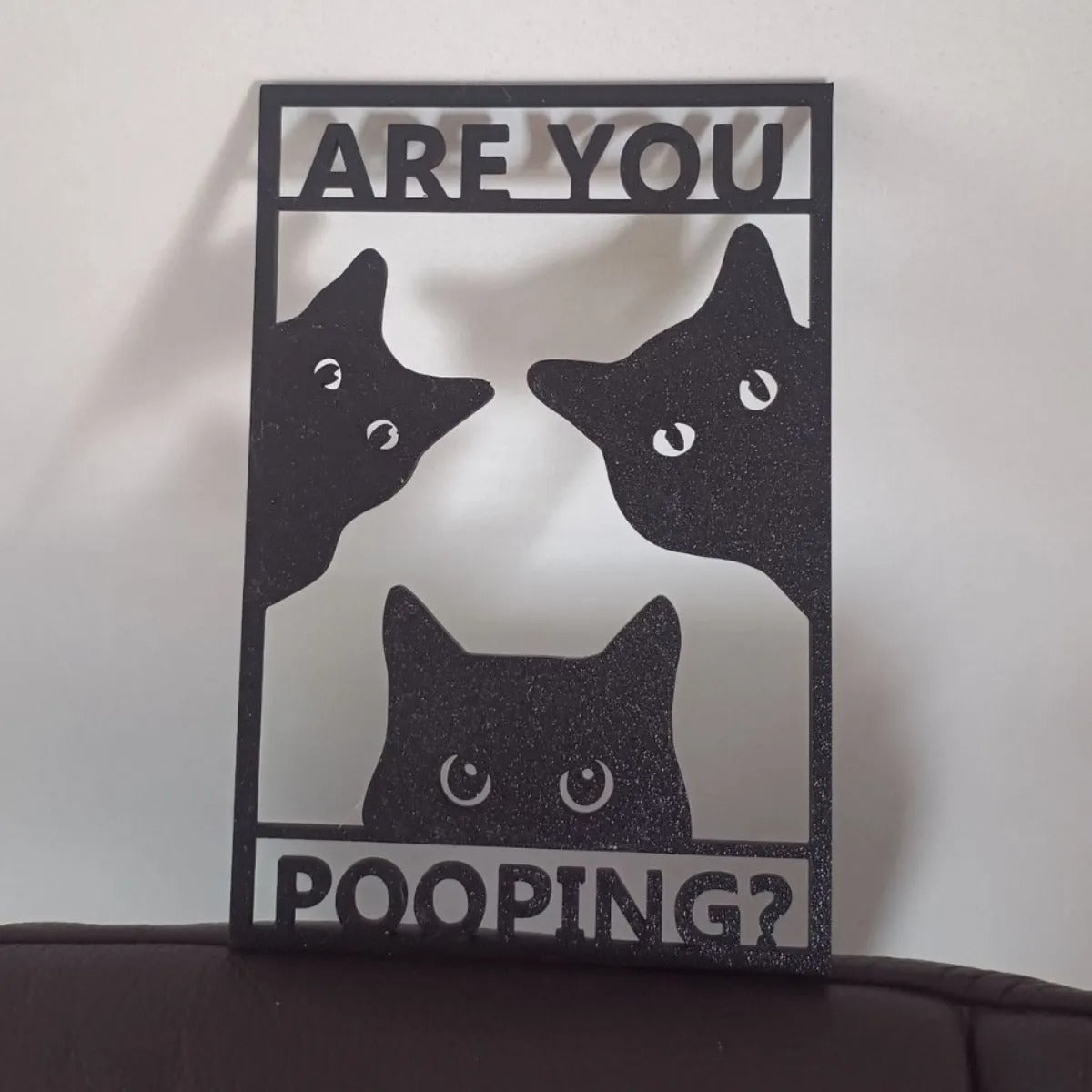 Cat Bathroom Sign