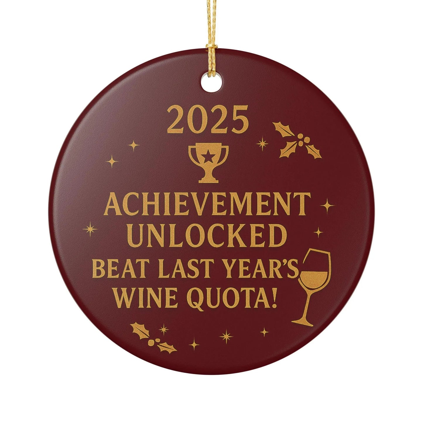 Achievement Unlocked 2025 Christmas Ornament