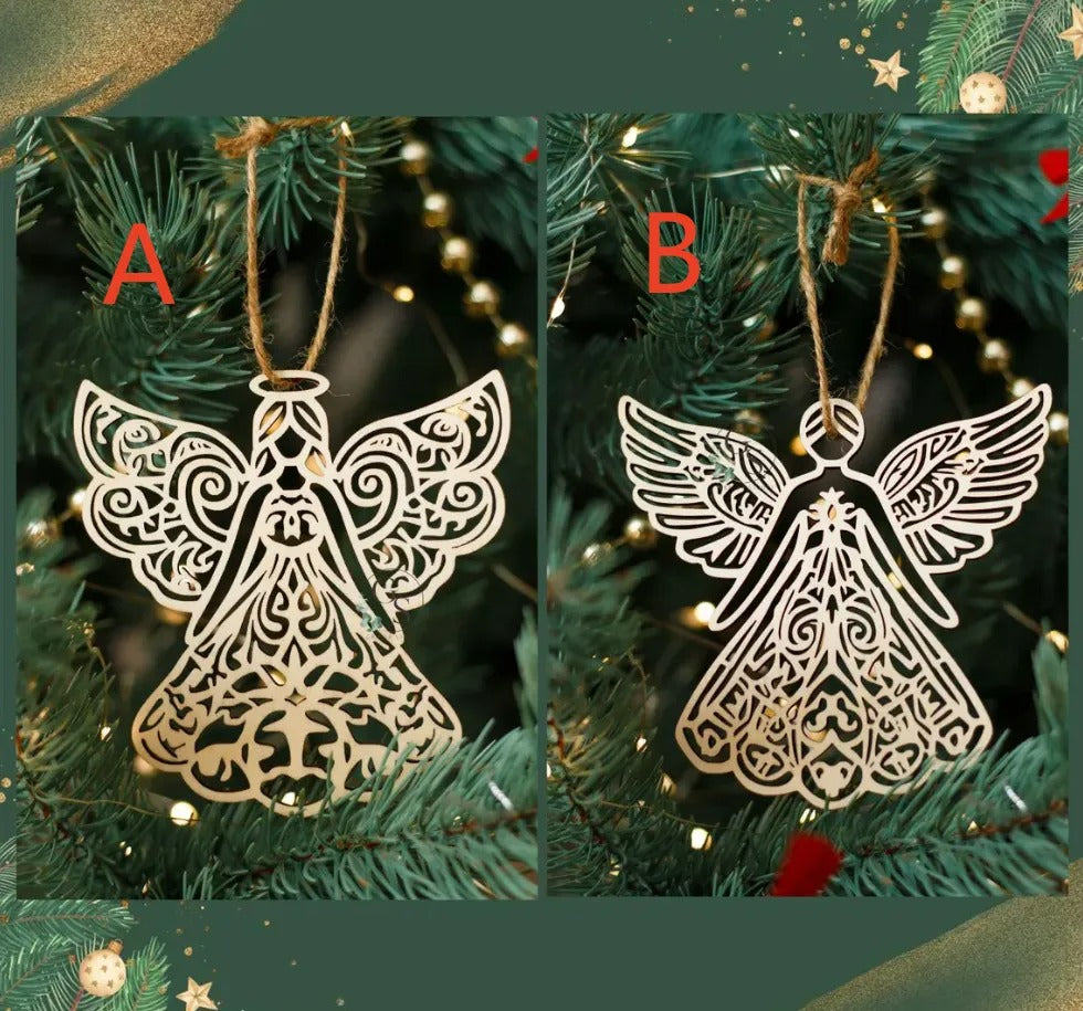 Wooden Angel Ornament – Delicate Holiday Grace