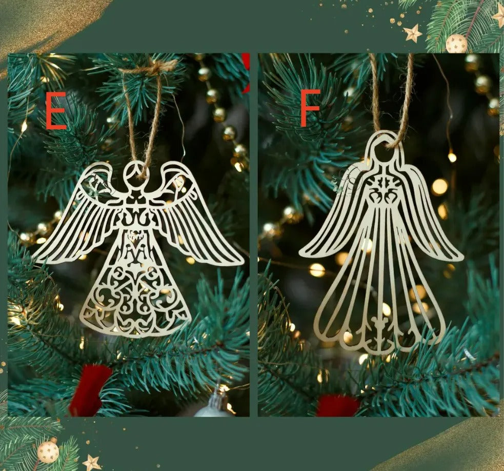 Wooden Angel Ornament – Delicate Holiday Grace