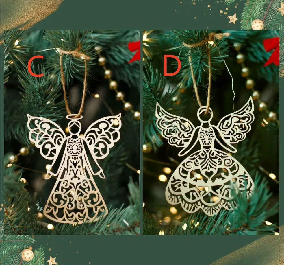 Wooden Angel Ornament – Delicate Holiday Grace
