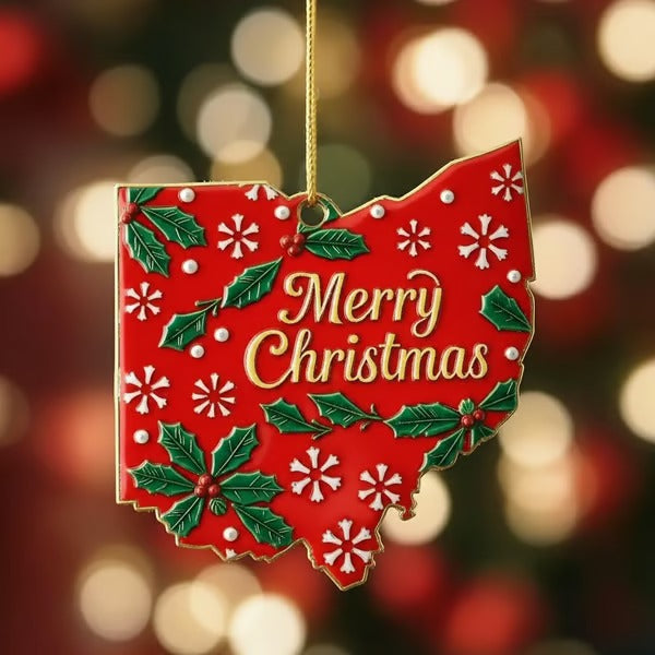 State Pride Christmas Ornament β Holiday Cheer with Local Flair