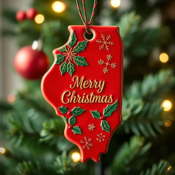 State Pride Christmas Ornament β Holiday Cheer with Local Flair