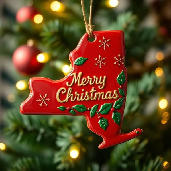 State Pride Christmas Ornament β Holiday Cheer with Local Flair