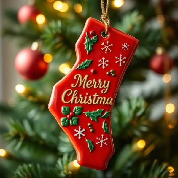 State Pride Christmas Ornament β Holiday Cheer with Local Flair