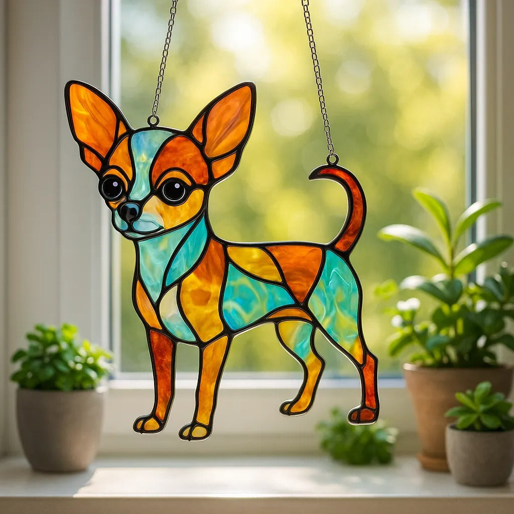 Dog Sun Catchers Window Hanging