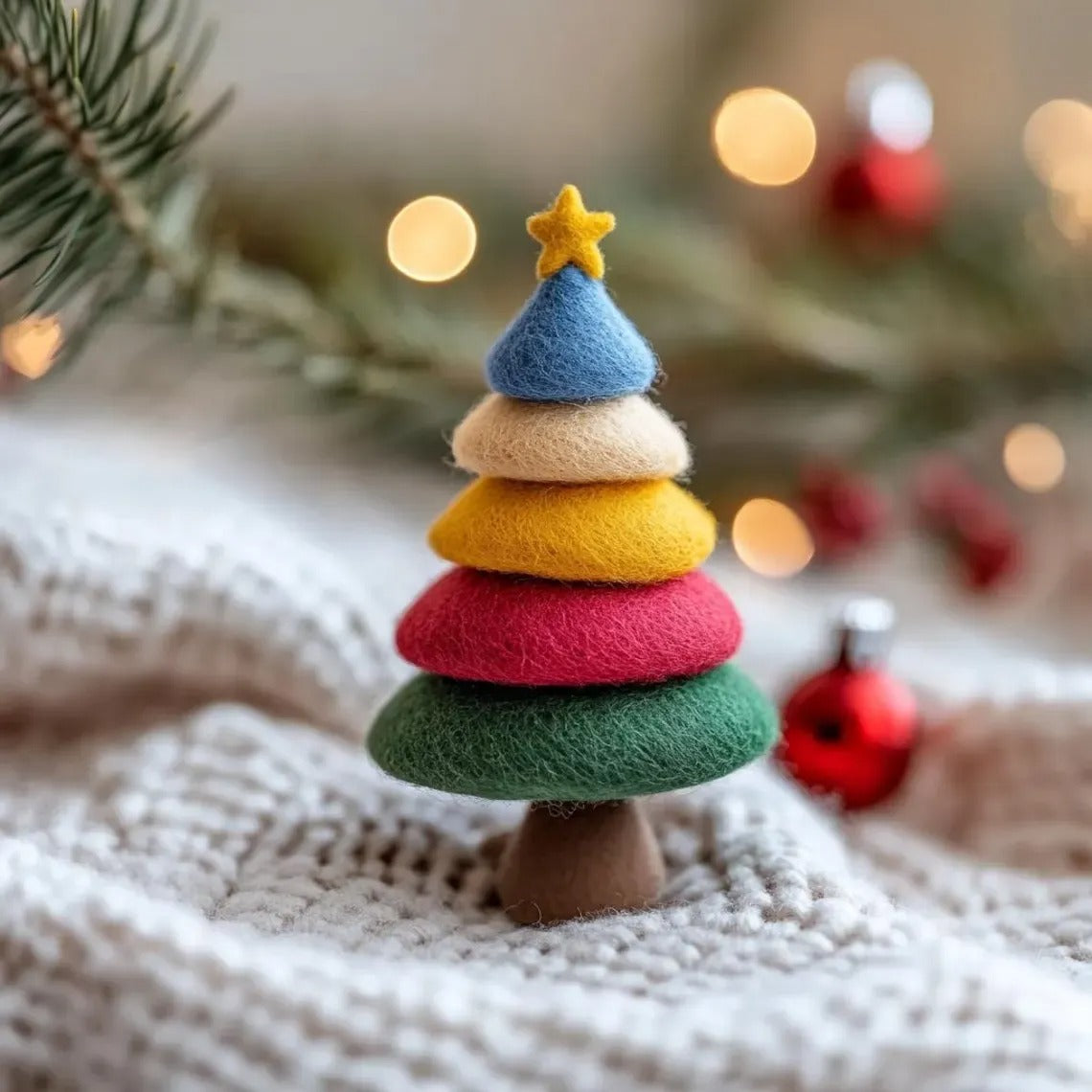 Handmade Felt Christmas Tree Ornament