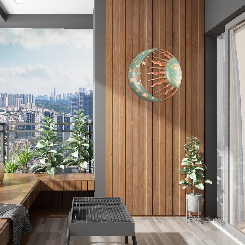 Sun Moon Metal Wall Art