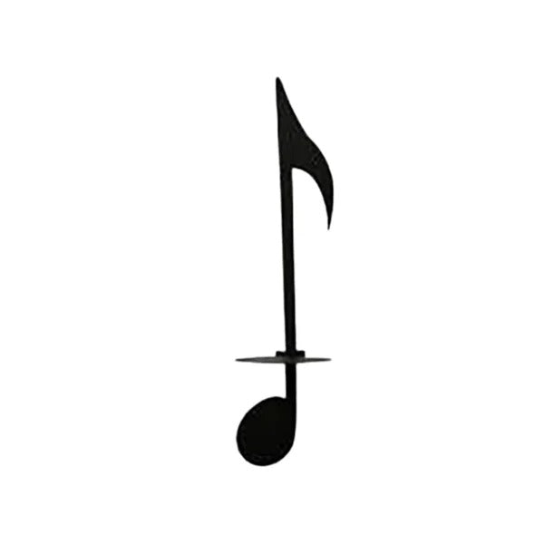 Black Music Note Wall Sconce