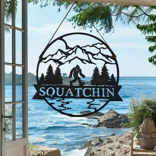 Welcome Bigfoot Metal Sign