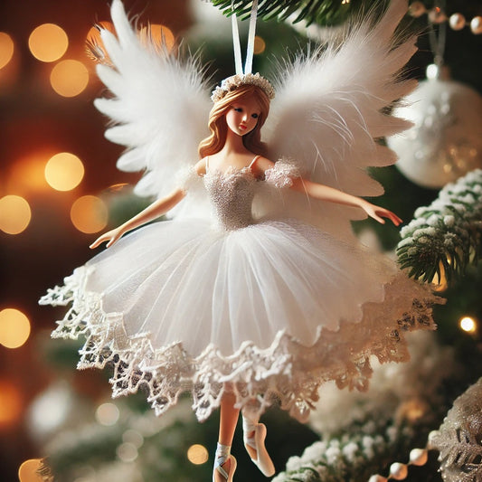 Ballet Dancing Angel Xmas Tree Ornament