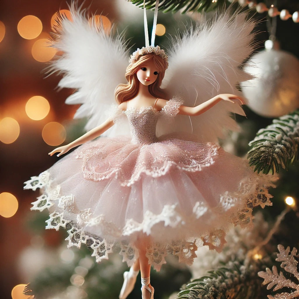 Ballet Dancing Angel Xmas Tree Ornament