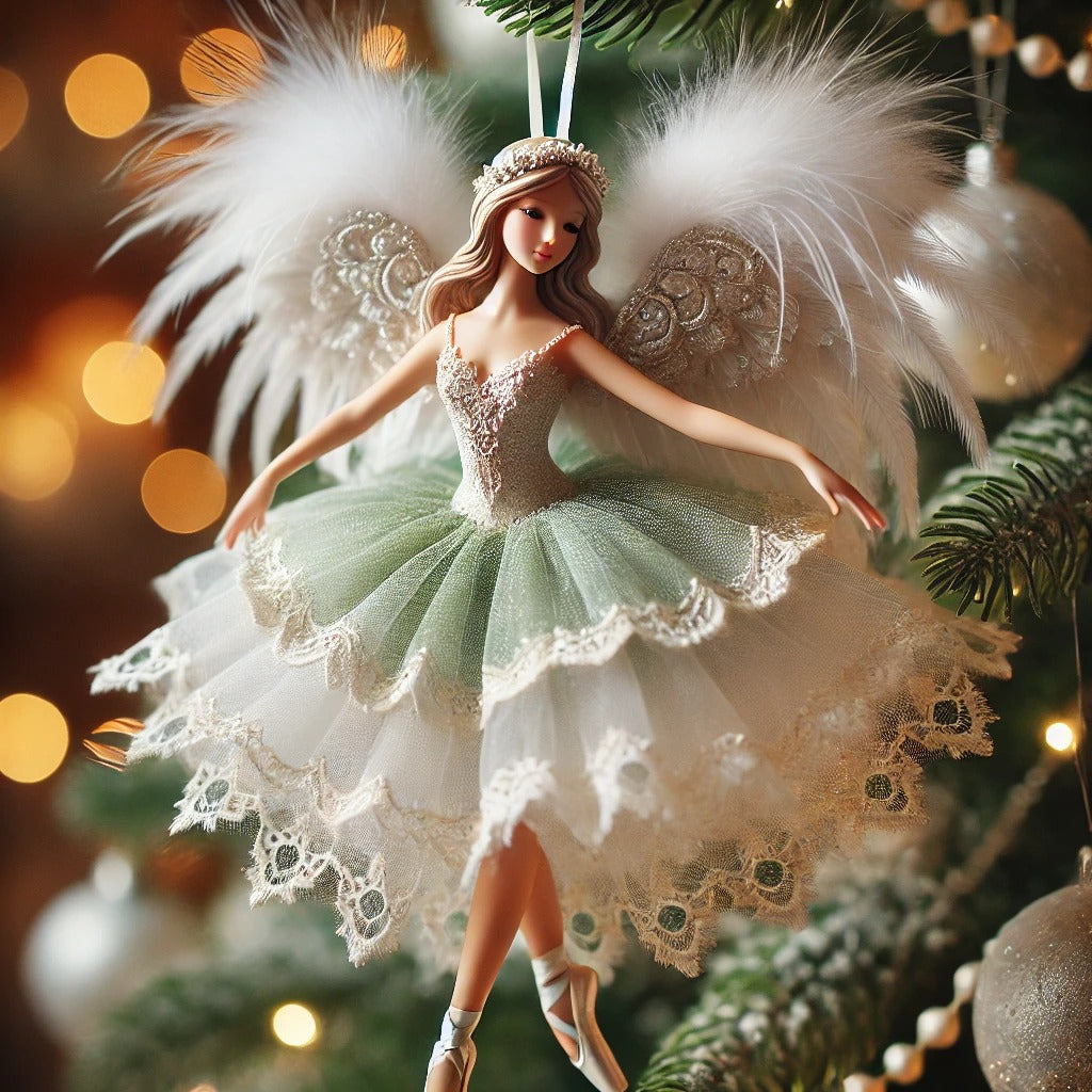 Ballet Dancing Angel Xmas Tree Ornament