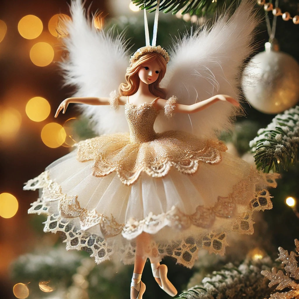 Ballet Dancing Angel Xmas Tree Ornament