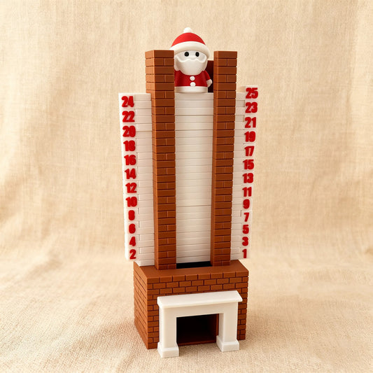 Santa Chimney Advent Calendar - Christmas Countdown Decoration