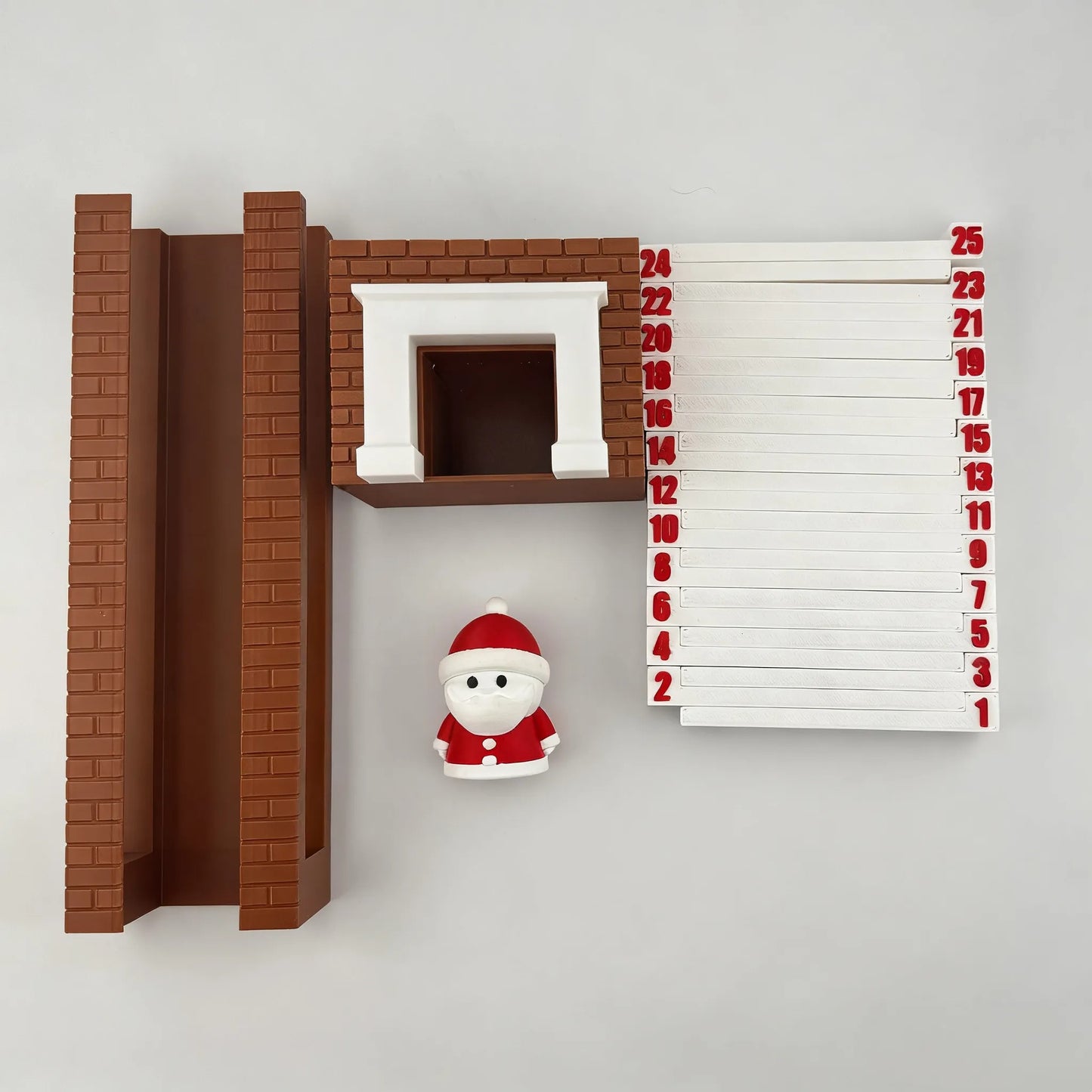 Santa Chimney Advent Calendar - Christmas Countdown Decoration