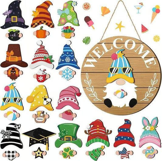 Interchangeable Year-Round Welcome Gnome
