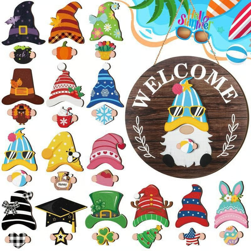 Interchangeable Year-Round Welcome Gnome