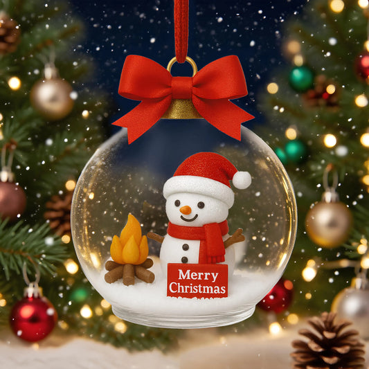 Snowman Spherical Decoration