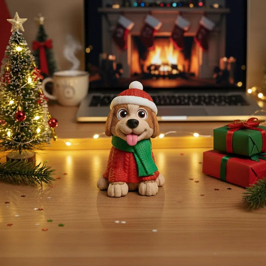 Christmas Puppy Decoration