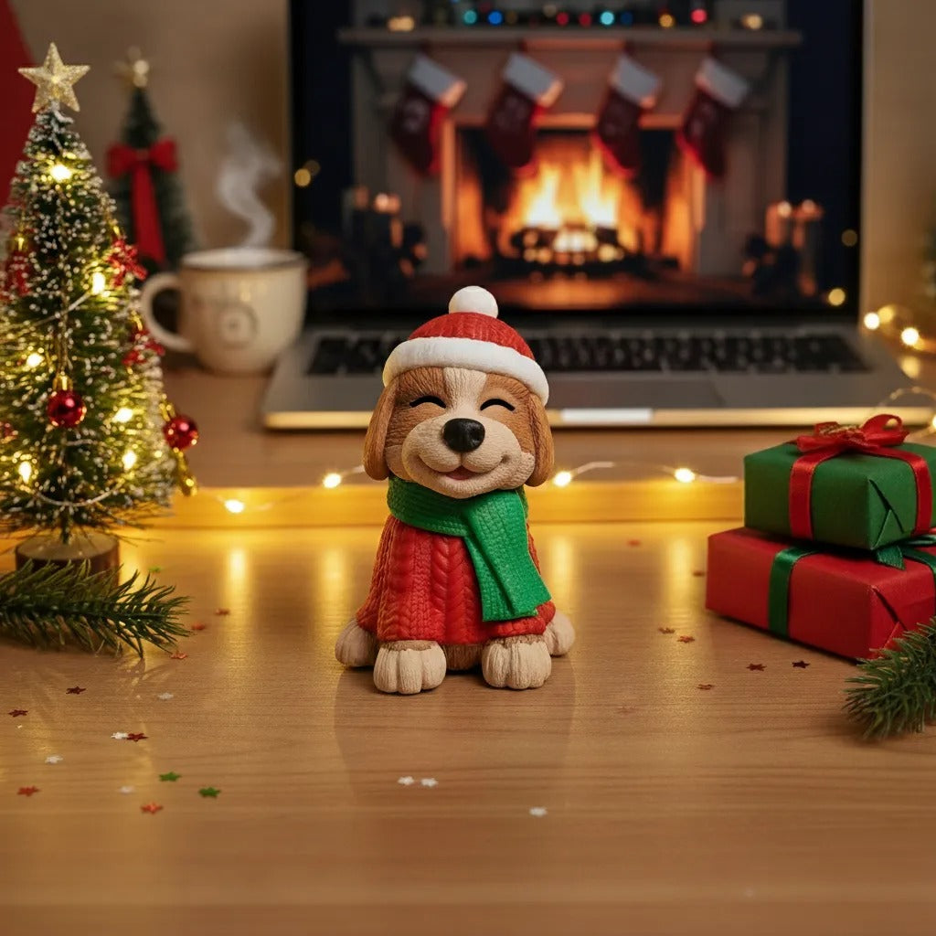 Christmas Puppy Decoration