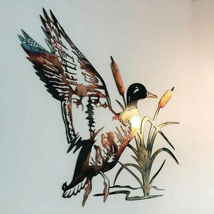 Rustic Style Wild Animals Metal Wall Decoration Art