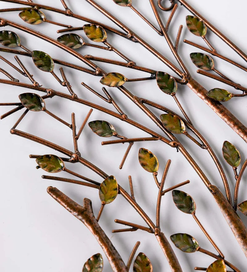 Hummingbird with Branches Metal Wall Art