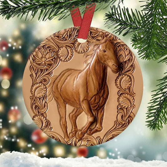 Horse Advice Circle Ornament