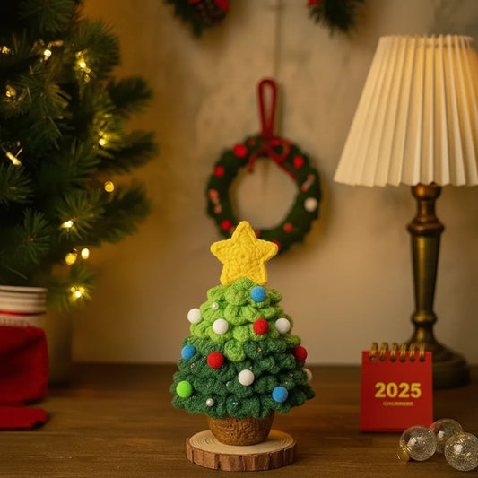 Hand-Knit Christmas Tree Decoration