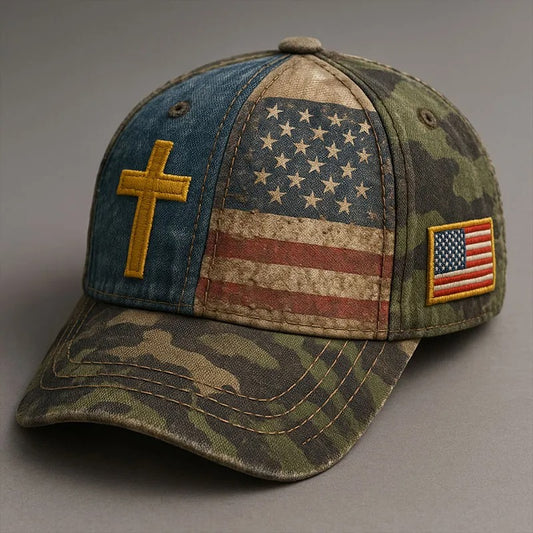 Jesus American Flag Faith Hat