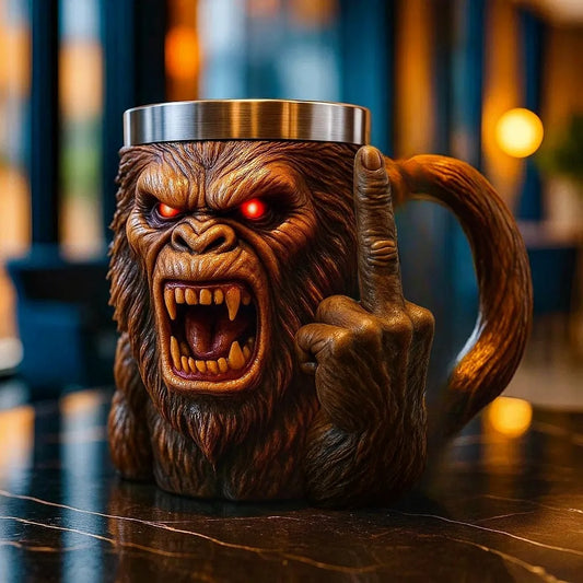 Funny Middle Finger Bigfoot Mug