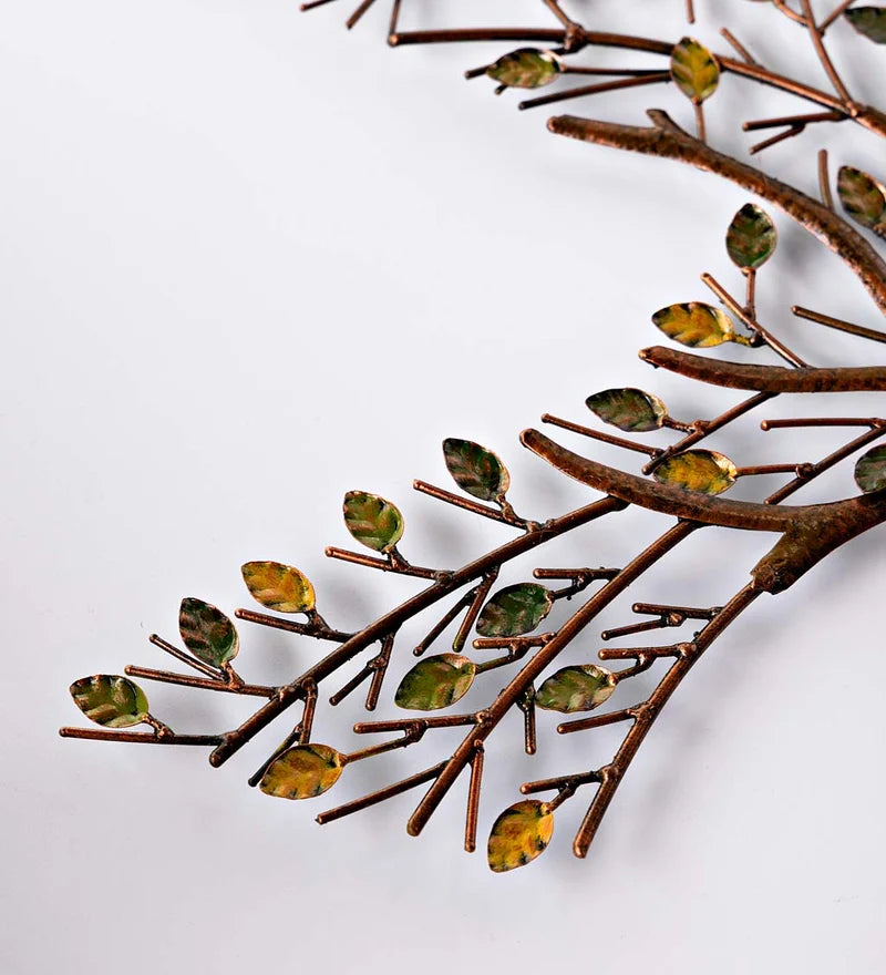 Hummingbird with Branches Metal Wall Art
