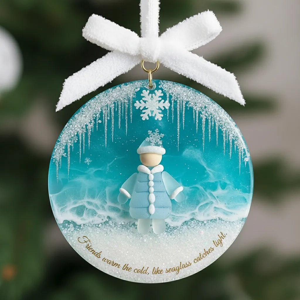 Emotional Sea Glass Christmas Ornament