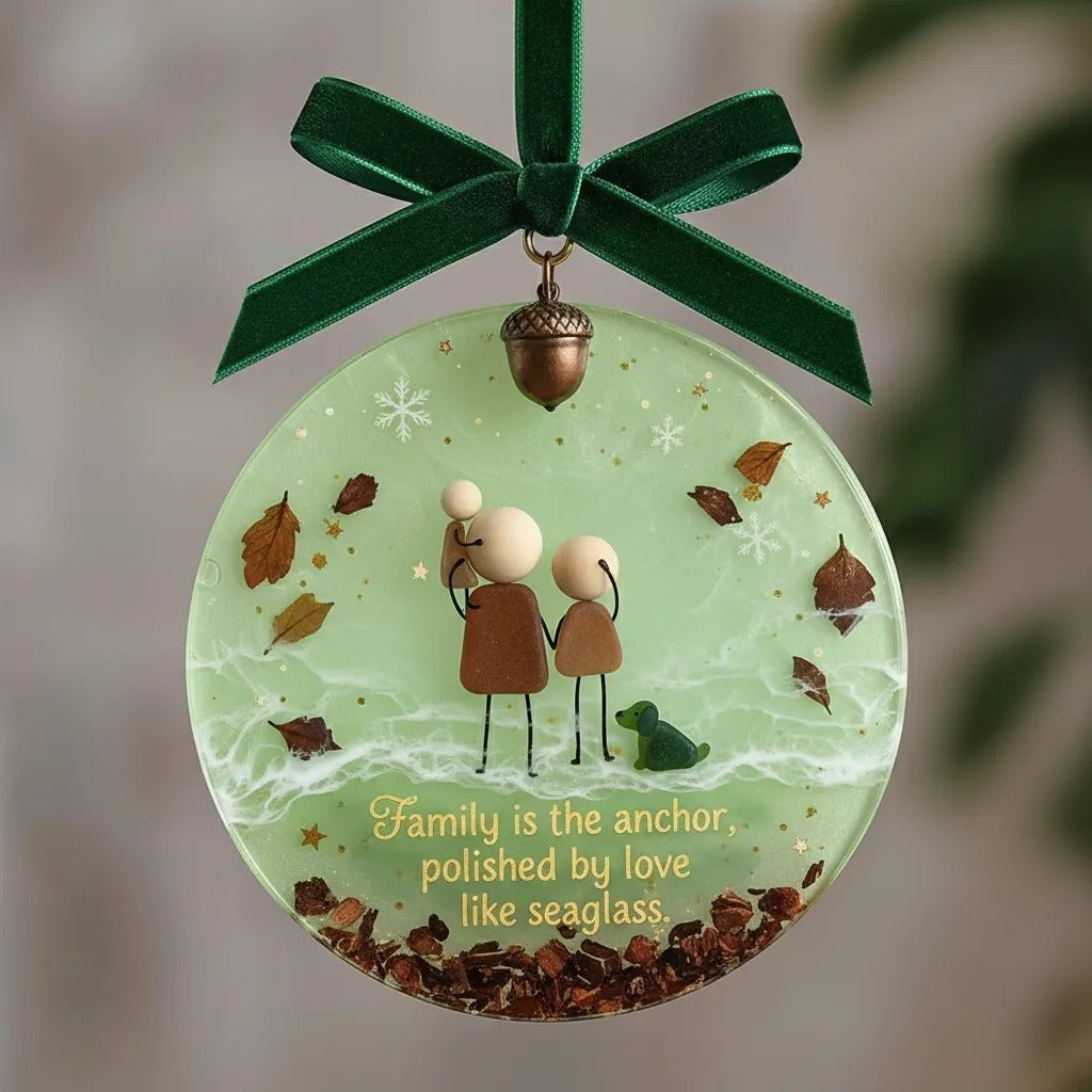 Emotional Sea Glass Christmas Ornament