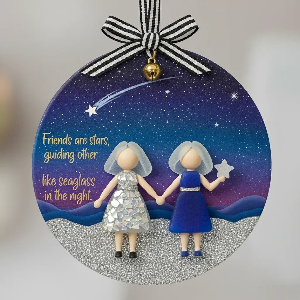 Emotional Sea Glass Christmas Ornament