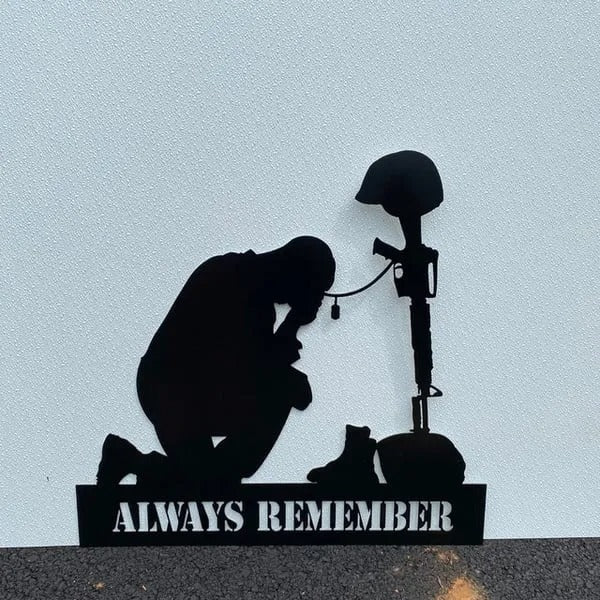 Independence Day Memorial Metal Garden Stake