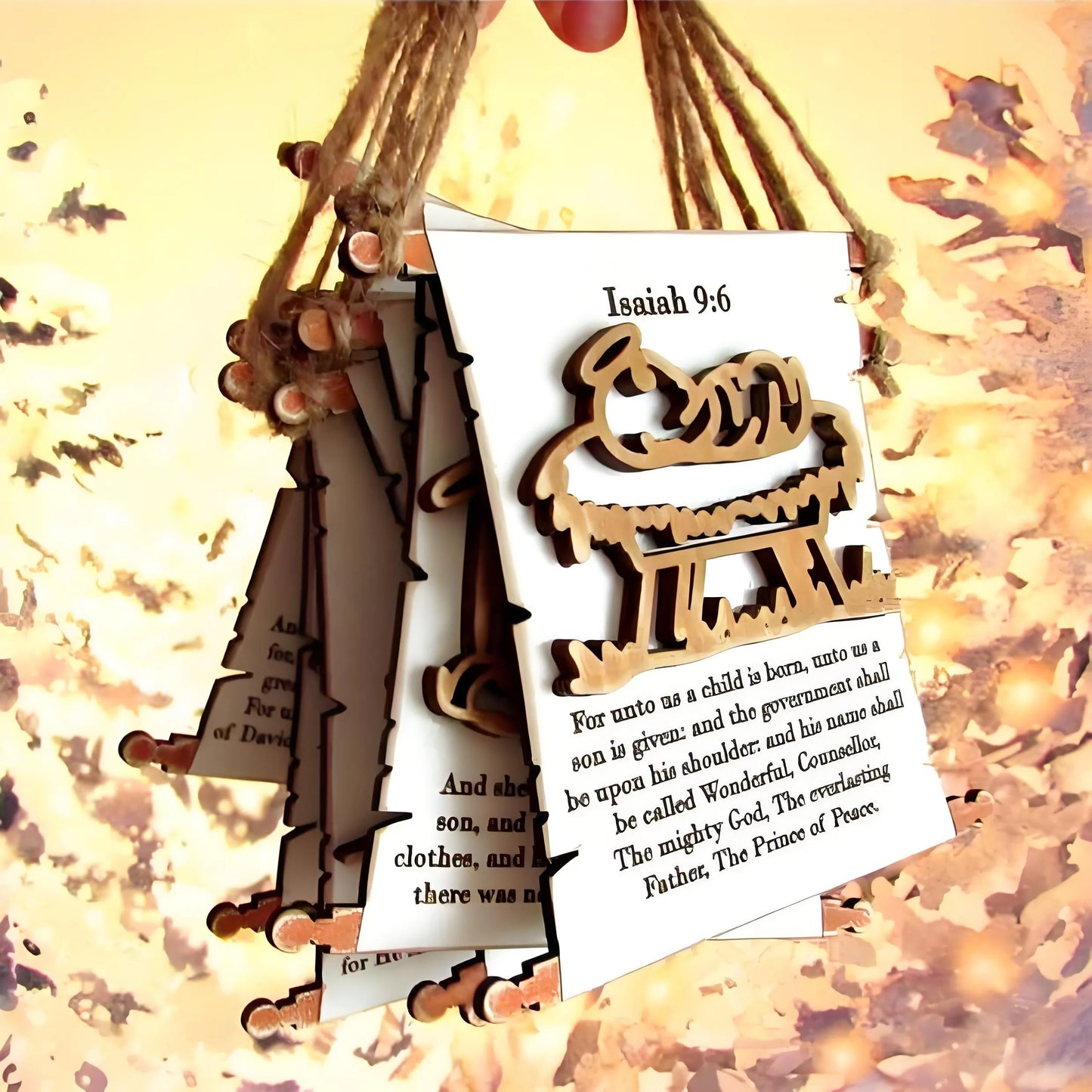 Nativity Scroll Ornament