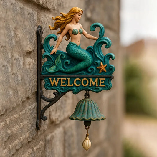 Mermaid Welcome Cast Doorbell