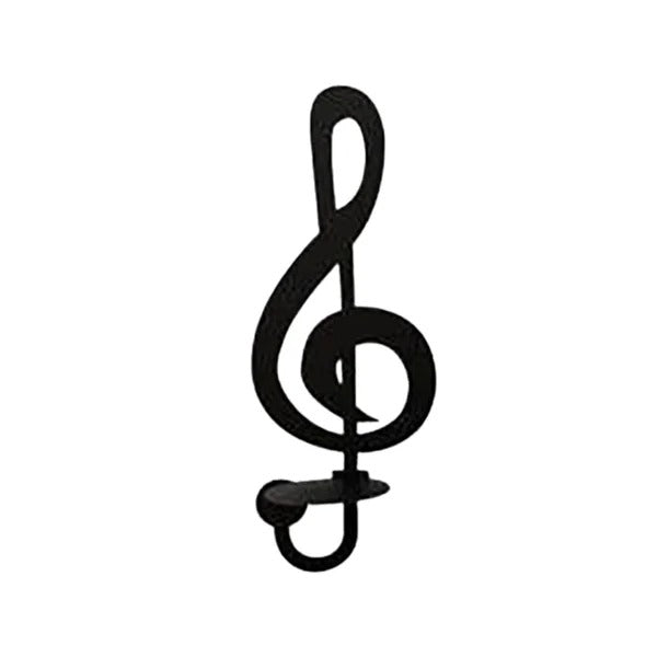 Black Music Note Wall Sconce