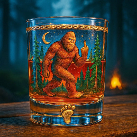 Bigfoot Middle Finger Glass